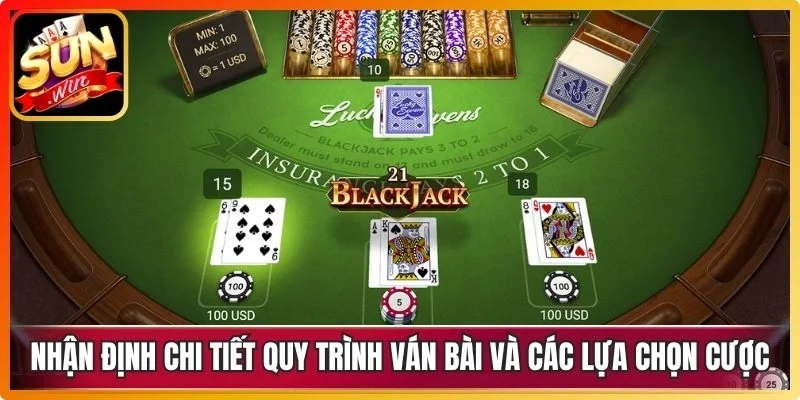 Nhận định chi tiết quy trình ván bài và các lựa chọn cược