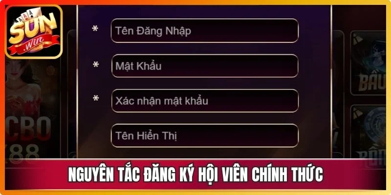 Nguyên tắc đăng ký hội viên chính thức