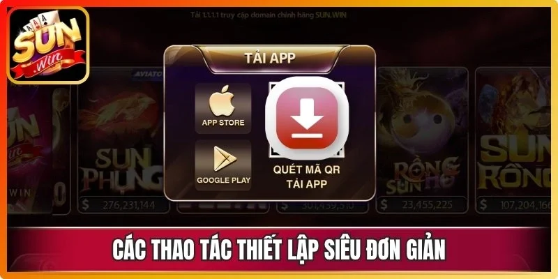 Các thao tác thiết lập siêu đơn giản