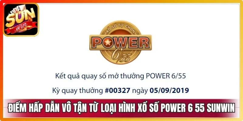 Điểm hấp dẫn vô tận từ loại hình xổ số Power 6 55 Sunwin